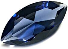 Sapphire Blue-Gray #122/2 Marquise 7x3,5 mm 0,4 ct. SIAMITE Created Gemstone US@