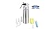 Professional Automatic Whipped Cream Dispenser, 500 ml (1pint) Cream Whipper with Bonus Bottle Brush. Make Whip Cream and Other Gourmet Desserts.