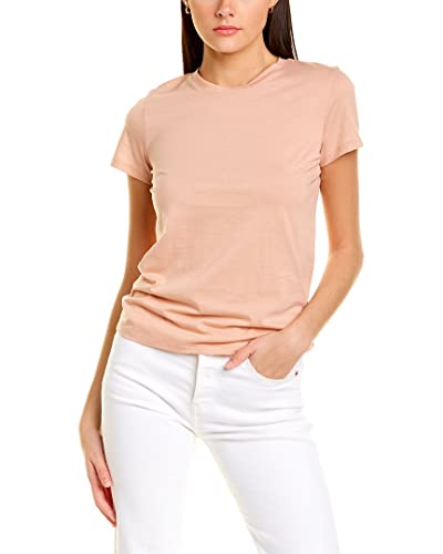 Vince Women’s Essential Crew, LT Blush Sand, Extra Small