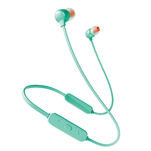 JBL Tune 115BT in-Ear Wireless Headphones with Deep Bass, 8-Hour Battery Life and Quick Charging (Teal)