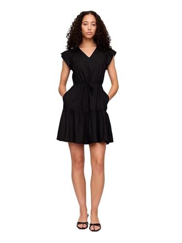 GAP Womens Tie Waist Mini Dress Black XS
