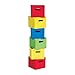 Guidecraft Multi-Color Fabric Bins: Set Of 6, Primary Colored Foldable Cloth Classroom Storage, Kid's Toy & Books Cube Organizers