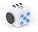 Focus Cube - Fidget Cube Toy For Anxiety Stress Relief Attention Focus For Children / Adult Gift ADHD (White / Blue)