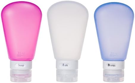 TSJ 3 oz Squeezable Travel Bottles TSA Approved Leak Proof Liquid Lotion Containers Small Soft Empty Refillable Bottle Set for Traveling