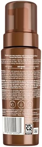 Jergens Natural Glow Instant Sun Tanning Mousse Deep Bronze 6 oz Body view 13
