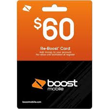 Boost Mobile $60 Reboost Refill Card (Mail Delivery)