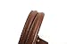 byhands Embossed 100% Genuine Leather Purse Handles/Bag Handles, Brown, 18.25