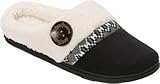 Dearfoams Women's Microsuede Clog Slipper with Fairisle Detail