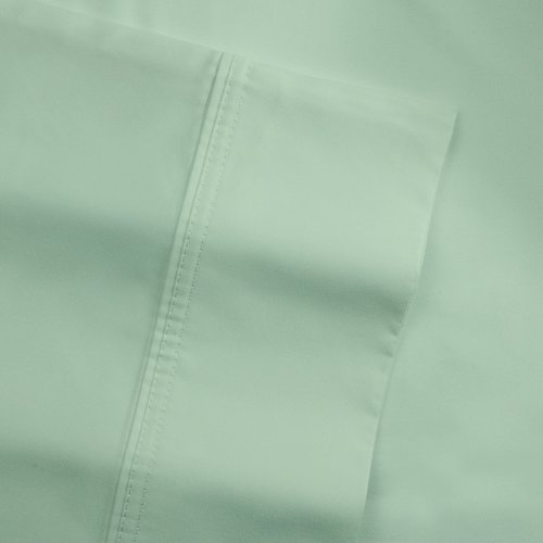 Pointehaven500 Thread Count 100% Cotton Pillow Cases - Standard Size 30 x 20 Inches, Sage Set of 2