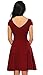 (Runs Small) Skater Dresses for Teens, Sweetheart Cocktail Dress for Graduation (Burgundy, S)