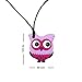 Sensory Chew Necklace for Kids, Silicone Chewing Necklace for Boys Girls Baby ADHD SPD or Special Needs, Chewy Jewelry Reduce Biting Teething Chewing - Owl