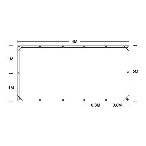 AITREASURE 6.5ft×13ft Tarpaulin Transparent Waterproof Clear Tarps with Grommets 14 Pieces Ball Bungee Cords 6 Inch for Plants Greenhouse, Pet Hutch Roof