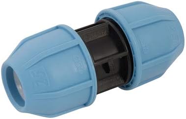 MDPE Straight Pipe Coupling 25mm x 25mm Durable polypropylene compression fitting connector