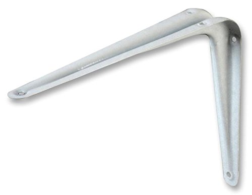 DURATOOL White Shelf Brackets 127mm x 152mm – Pack of 10, Enamelled Steel, Interior Wall Support