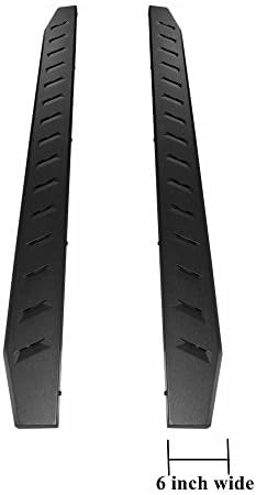 EZ Auto 6" Black Raptor Style Running Boards for 09-14 Dodge Ram 1500/10-14 Dodge Ram 2500/3500 Crew Cab Side Step Rails Nerf Bars