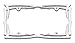 Cruiser Accessories 22013 Blades License Plate Frame, Chrome