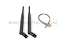 Dual Wi-fi Antenna Kit 5Dbi RP-SMA Antennas and 20cm/8