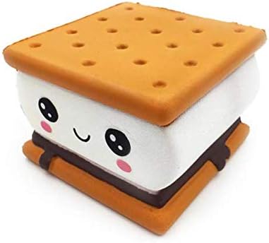 VIDOO S'More Chocolate Biscuit Squishy 9.5 * 9 * 6CM Licensed Slow Rising With Packaging Collection Gift