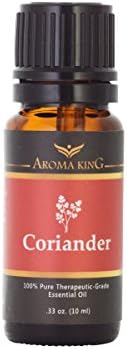 Coriander Oil 100% Pure, Therapeutic Grade Essential Oil by Aroma King - Aromatherapy (10 Ml)