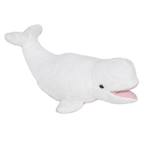 Rhode Island Novelty White Beluga Whale Pounce Pal Plush Stuffed Animal