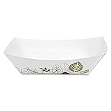 Dixie KL200PATH Kant Leek Polycoated Paper Food Tray, Pathways, 2 lb. Cap, 5