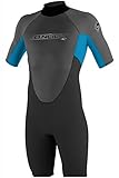 O'Neill Wetsuits Men's 2mm Reactor Spring Suit, Black Smoke Tahiti, Medium
