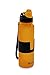 Nomader BPA Free Collapsible Sports Water Bottle - Foldable with Reusable Leak Proof Twist Cap for Gym Travel Hiking Camping and Outdoors - 22 Ounce (Orange)