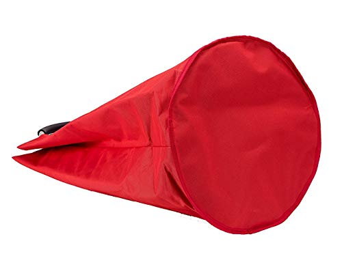 Outdoorfly Laundry Basket Large Collapsible Washing Hamper Foldable Clothes Bag with Handles (Red)