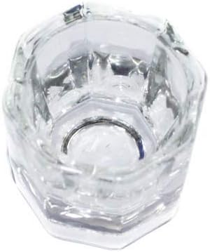 starlit 1 Pc Glass Dappen Dish Crystal Cup Mini Bowl Container for Arcylic Nail Art Liquid Powder Random Color