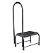 Giantex Step Stool with Handle, Medical Step Stool w/Handle and Non Skid Rubber Platform, 330 Lbs Load Capacity Heavy Duty Safety Step for Old People, Elderly Adults Black