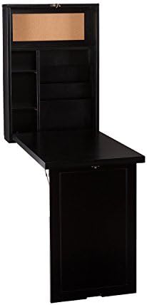 MyEasyShopping Murphy Black Fold-out Convertible Desk Desk Fusion Luxury Ft 8 Monaco Vision