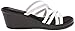 Skechers Cali Women's Rumblers-Social Butterfly Wedge Sandal,White Rhinestone,8 M US