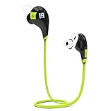 Bluetooth Headphone, HAWEEL Wireless Sweatproof Sports Earphones w/ Mic Bluetooth 4.1 Stereo Earbuds for Gym Running Workout Waterproof Noise Cancelling Headsets for iPhone / Samsung / Huawei, Black
