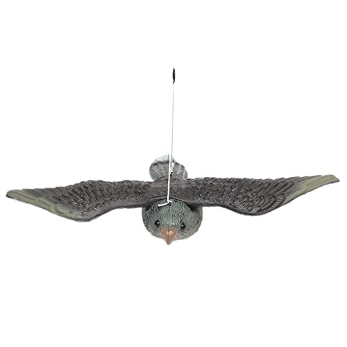 MonkeyJack 2x Lifelike Hawk & Crow Decoy Hunting Trap Garden Scarer Weed Pest Control - Thumbnail 5