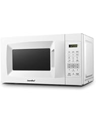 Comfee EM720CPL-PM Countertop Microwave Oven with Sound On/Off, ECO Mode and Easy One-Touch Buttons 0.7Cu.Ft/700W Pearl White