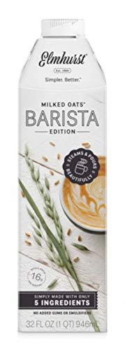 Elmhurst Barista - Milked Oats - 32 oz - Only 5 Ingredients, 16g Whole Grain per Serving - Oat Milk