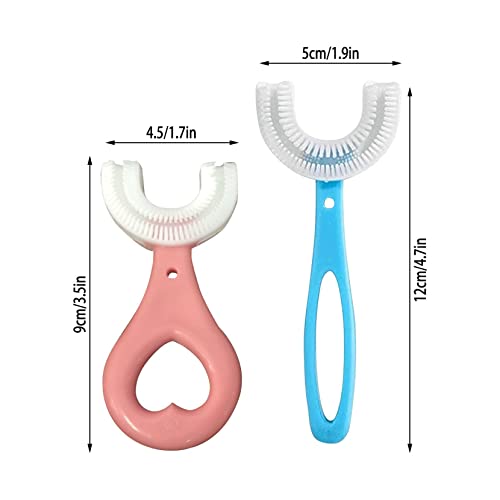 Kids U Shaped Toothbrush, All Rounded Children Manual Training