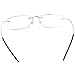 LianSan Designer Titanium Rimless Mens Reading Glasses women Readers Glasses 8013 (+1.25, silver)