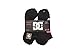 DC 6-Pack Men's Sport No Show Socks Assorted, 10-13 Size (Shoe Size 6-12.5) (Black)