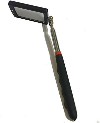 Telescoping LED Lighted Inspection Mirror 360 Swive Flexible for Extra Viewing Mechanic Tools