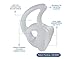 Tactical Ear Gadgets FIN Ultra Left/Right Open Ear Insert Earmold Earpiece, S/M/L (Small, Medium, Large)