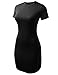 ALL FOR YOU Women's Short Dolphin T-Shirt Dress Made in USA