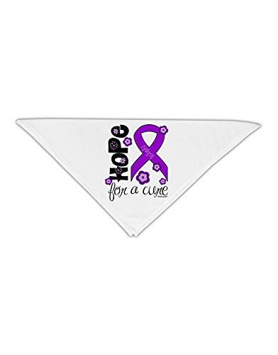 TooLoud Hope for a Cure - Purple Ribbon Epilepsy - Flowers Adult 19