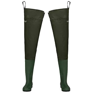 Magreel Cuissarde De Pêche Waders Imperméable, Botte De Chasse De Pêche En Pvc/nylon Ultra Légère Pour Hommes Et Femmes, Tailles 40 à 46