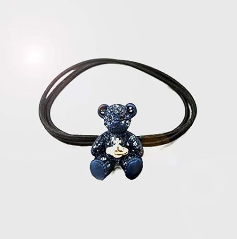 Amazon Com Bear Hair Tie Crystal Hair Tie Crystal Hair Elastic