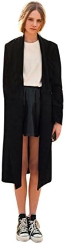 KESEE Clearance Cardigan ☀ Women's Solid Lightweight Knitted Open Front Long Overcoat Waterfall Cardigan (XL, Black)