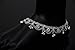 Pair Indian Anklet Jewelry, Ankle Jewelry, Plated Silver Anklet, Foot Chain, Hippie Anklet Faux Diamond Anklet Pair