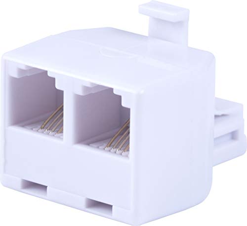 image for Power Gear Telephone Duplex Adapter, 2 Pack, Home or Office, Compatibl