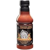 Tony Piggs Hot BBQ Sauce Fresno Ghost Flavor (19oz)- Great Condiment Topping for Wings, Ribs & Burgers at Football Tailgate Parties - Barbecue Sauce w Hot Sauce Heat from Fresh Peppers - Grilling Gift
