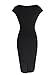 VfEmage Womens Asymmetric Neckline Ruched Twist Wear to Work Casual Dress